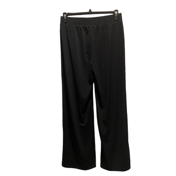 IMAN Global Chic Women's Large Black Matte Jersey Knit Flared-Leg Pull-On Pant - Picture 5 of 9